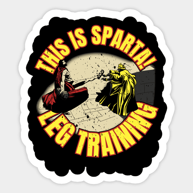 SPARTA LEG TRAINING Sticker by gastaocared